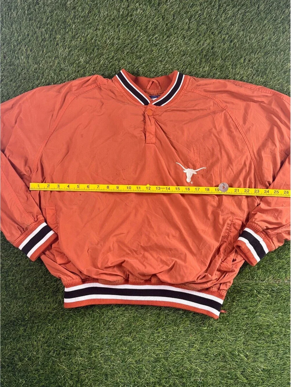 Starter 90s Orange Nylon Pullover Windbreaker, Unisex Adults size M